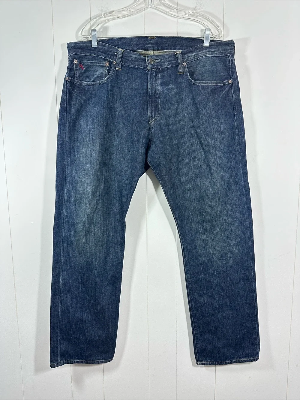 Ralph Lauren Polo Jean Co Size 36/30 Blue Classic Fit Relaxed Denim Blue Jeans